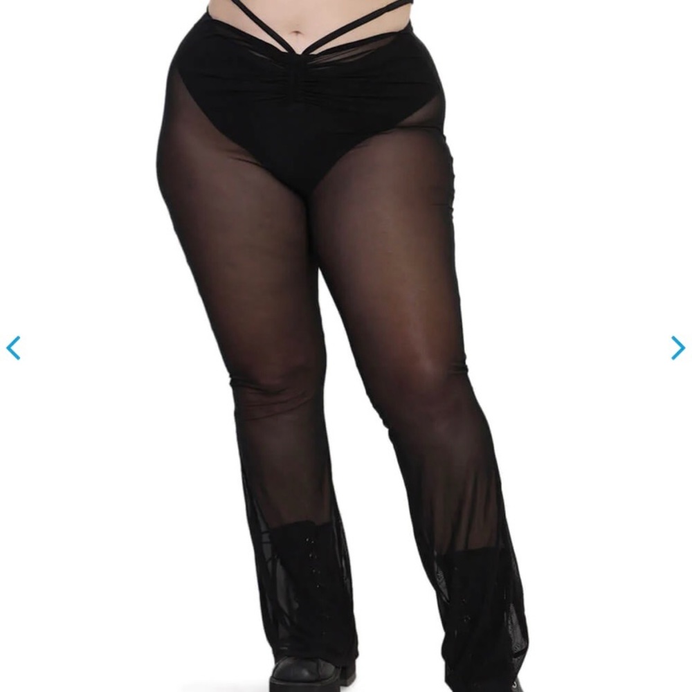 Mesh bell bottoms